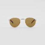 Sunglasses with the iconic metal plaque