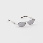 Irregular frame sunglasses Silver