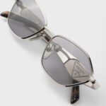 Irregular frame sunglasses Silver - Imagen 5