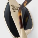 Irregular frame sunglasses gold - Imagen 5